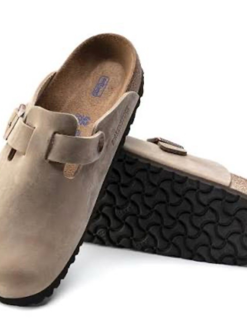 Birkenstock Taupe Suede Slip-On Clog with Buckle Men size 10 EUR 43